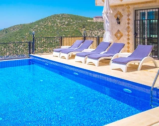 Kalkan Akbel'de Deniz Manzaralı, Özel Havuzlu, Korunaklı Villa - 4
