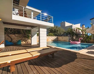 Kaş Kalkan'da Göz Alıcı Deniz Manzaralı, Özel Havuzlu, 4+1 Villa - 4