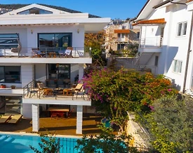 Kaş Kalkan'da Göz Alıcı Deniz Manzaralı, Özel Havuzlu, 4+1 Villa - 2
