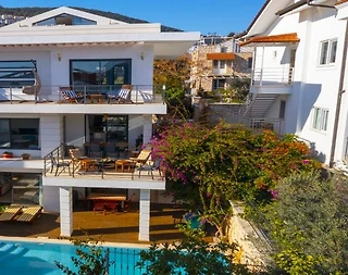 Kaş Kalkan'da Göz Alıcı Deniz Manzaralı, Özel Havuzlu, 4+1 Villa - 2
