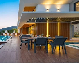 Kaş Kalkan'da Enfes Deniz Manzaralı, Özel Havuzlu, Kiralık Villa - 3