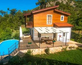 Kaş İslamlar'da Doğa İçerisinde, Özel Havuzlu, 6 Kişilik Villa - 3