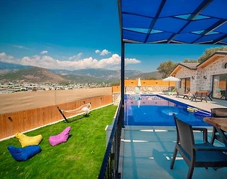 Kaş Yeşilköy'de Doğa İçerisinde, Özel Havuzlu, Taş Vila - 4