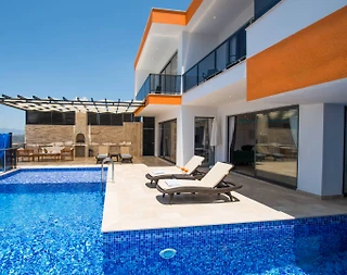 Kaş Bezirgan'da Modern Tasarımlı, Özel Havuzlu, Kiralık Villa - 3