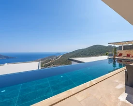 Kaş İslamlar'da Muhteşem Manzaralı, Özel Havuzlu, Lüks Villa - 3