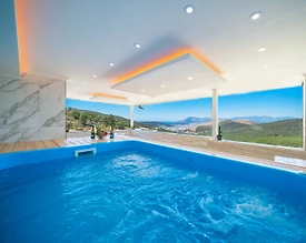 Kaş İslamlar'da Doğa Manzaralı, Serinleme Havuzlu, Kiralık Villa - 2