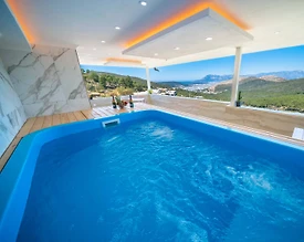 Kaş İslamlar'da Doğa Manzaralı, Serinleme Havuzlu, Kiralık Villa - 3