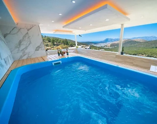 Kaş İslamlar'da Doğa Manzaralı, Serinleme Havuzlu, Kiralık Villa - 3