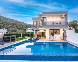 Kaş Kalkan'da Ferah Manzaralı, Özel Havuzlu, Jakuzili, Kiralık Villa  - 2