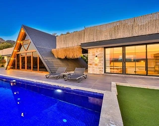 Kaş İslamlar'da Doğa İçerisinde, Özel Havuzlu, 6 Kişilik Bungalov - 3