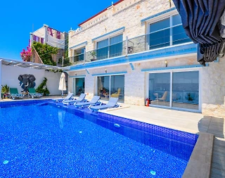 Kalkan Akbel'de Enfes Deniz Manzaralı, Sonsuzluk Havuzlu, 5+1 Villa - 1