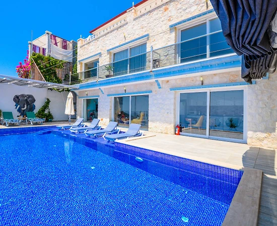 Kalkan Akbel'de Enfes Deniz Manzaralı, Sonsuzluk Havuzlu, 5+1 Villa - 1
