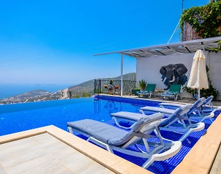 Kalkan Akbel'de Enfes Deniz Manzaralı, Sonsuzluk Havuzlu, 5+1 Villa - 4