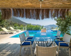 Kalkan Akbel'de Göz Alıcı Deniz Manzaralı, Özel Havuzlu, Kiralık Villa - 2