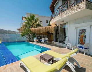 Kalkan Akbel'de Göz Alıcı Deniz Manzaralı, Özel Havuzlu, Kiralık Villa - 4