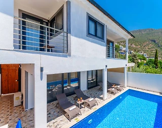 Kalkan Akbel'de Göz Alıcı Deniz Manzaralı, Özel Havuzlu, Kiralık Villa - 3