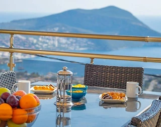 Kalkan Akbel'de Muazzam Deniz Manzaralı, Özel Havuzlu, Modern Villa - 3