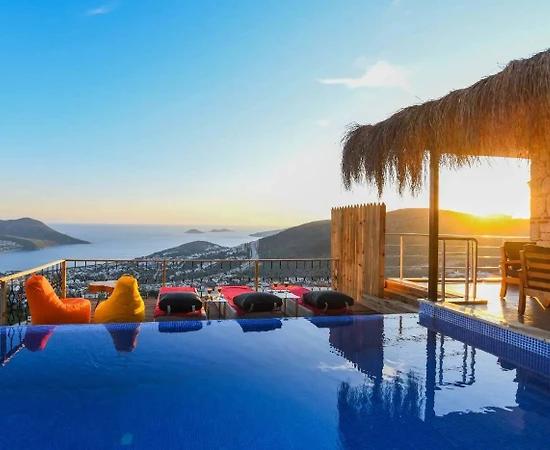 Kalkan Akbel'de Muhteşem Deniz Manzaralı, Özel Havuzlu, 3+1 Villa - 1