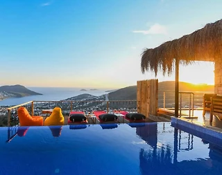 Kalkan Akbel'de Muhteşem Deniz Manzaralı, Özel Havuzlu, 3+1 Villa - 1