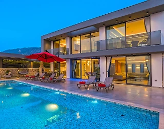 Kalkan Akbel'de Muhteşem Doğa Manzaralı, Özel Havuzlu, Lüks Villa - 1