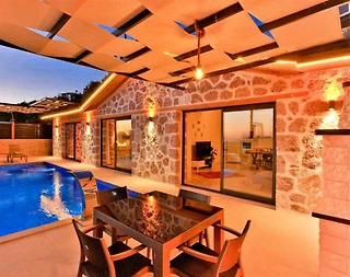 Kaş İslamlar'da Doğa İçerisinde, Özel Havuzlu, Jakuzili Villa - 1