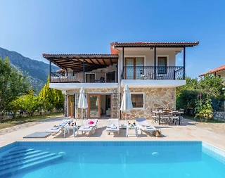 Kaş Bezirgan'da Doğa Manzaralı, Özel Havuzlu, Modern Villa - 2