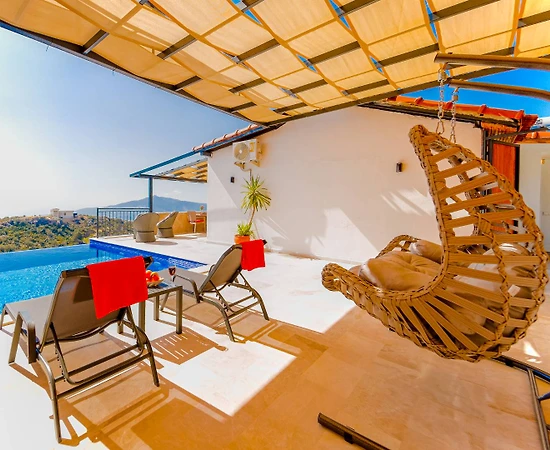 Kaş Bezirgan'da Balayı Çiftlerine Uygun, Özel Havuzlu, Kiralık Villa - 1