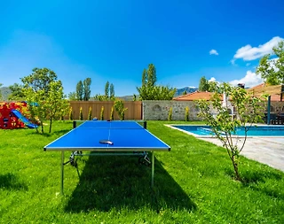 Kaş Bezirgan'da Yetişkin ve Çocuk Havuzlu, Saunalı, Taş Villa - 5