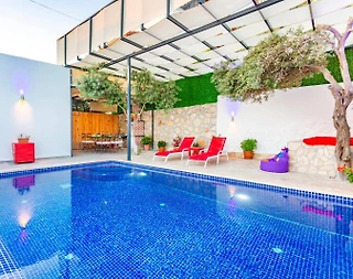 Kalkan Bezirgan'da Deniz Manzaralı, Özel Havuzlu, Balayı Villası - 4