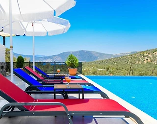 Kalkan Bezirgan'da Deniz Manzaralı, Özel Havuzlu, Jakuzili Villa - 3