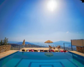 Kaş Bezirgan'da Harika Deniz Manzaralı, Özel Havuzlu, Jakuzili Villa - 3