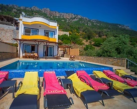 Kaş Bezirgan'da Harika Deniz Manzaralı, Özel Havuzlu, Jakuzili Villa - 2