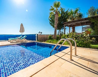 Kaş Bezirgan'da Enfes Deniz Manzaralı, Özel Havuzlu, Balayı Villası - 5