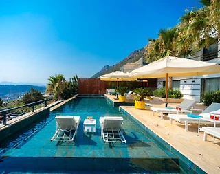 Kaş Bezirgan'da Muhteşem Deniz Manzaralı, Özel Havuzlu, Lüks Villa - 5