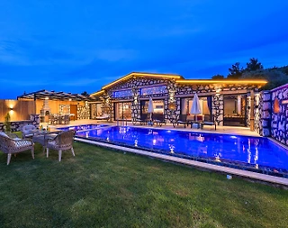 Kalkan Çavdır'da Muhteşem Konumda, Özel Havuzlu, Jakuzili, Lüks Villa - 3