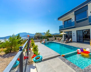 Kaş Çavdır'da Çocuk Oyun Alanlı, Özel Havuzlu, Lüks Villa - 4