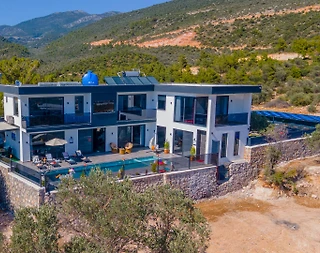 Kaş Çavdır'da Çocuk Oyun Alanlı, Özel Havuzlu, Lüks Villa - 1