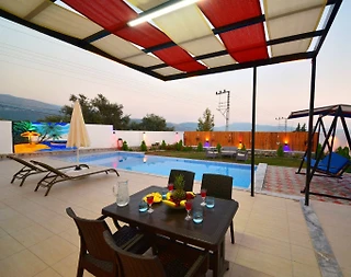 Kaş Çayköy'de Balayı Çiftlerine Uygun, Özel Havuzlu, Modern Villa - 5