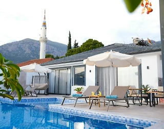 Kaş Çayköy'de Doğa Manzaralı, Özel Havuzlu, Jakuzili Kiralık Villa - 3