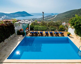 Kaş İslamlar'da Kalabalık Ailelere Uygun, Özel Havuzlu, Manzaralı Villa - 5