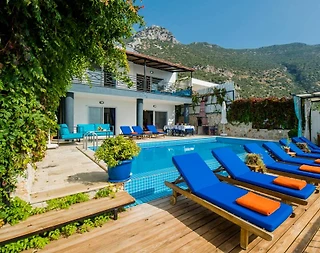 Kaş İslamlar'da Kalabalık Ailelere Uygun, Özel Havuzlu, Manzaralı Villa - 3