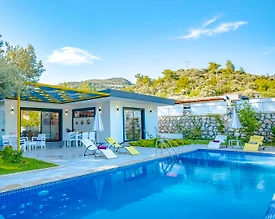 Kaş İslamlar'da Gözden Uzak Konumda, Özel Havuzlu, 5 Kişilik Villa - 3