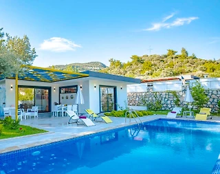 Kaş İslamlar'da Gözden Uzak Konumda, Özel Havuzlu, 5 Kişilik Villa - 3