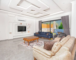 Kaş İslamlar'da Doğa Manzaralı, Özel Havuzlu, Jakuzili, Huzurlu Villa - 5