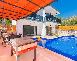 Kaş İslamlar'da Doğa Manzaralı, Özel Havuzlu, Jakuzili, Huzurlu Villa - 2