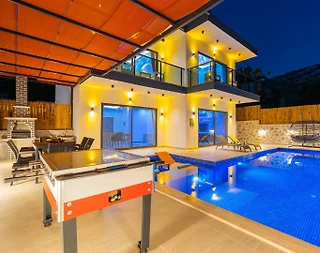 Kaş İslamlar'da Doğa Manzaralı, Özel Havuzlu, Jakuzili, Huzurlu Villa - 1