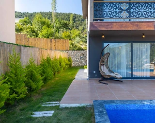Kaş İslamlar'da Doğa Manzaralı, Özel Havuzlu, Jakuzili, Şık Villa - 5