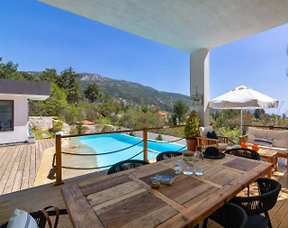 Kaş İslamlar'da Sakin Konumda, Özel Havuzlu, Ferah Villa - 5