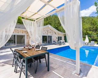 Kaş İslamlar'da Çekirdek Ailelere Uygun, Özel Havuzlu, 4 Kişilik Villa - 4