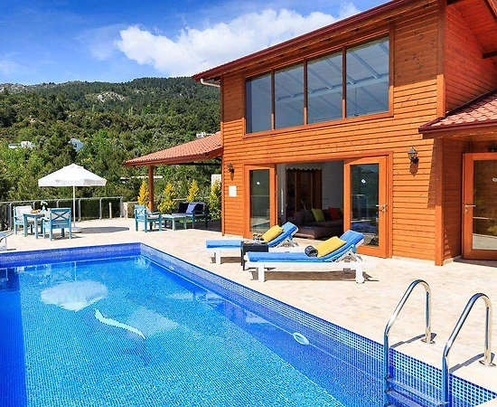 Kaş İslamlar'da Göz Alıcı Doğada, Özel Havuzlu, Modern Villa - 1